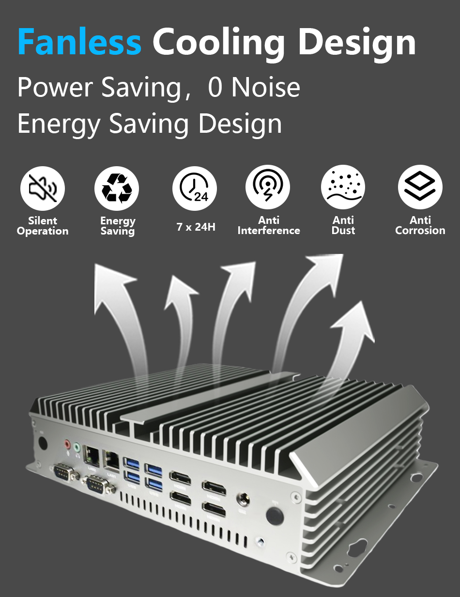 Fansız Endüstriyel Mini Bilgis - Fanless Industrial Pc Rs485 Core I7 incelemesi ve fiyatı